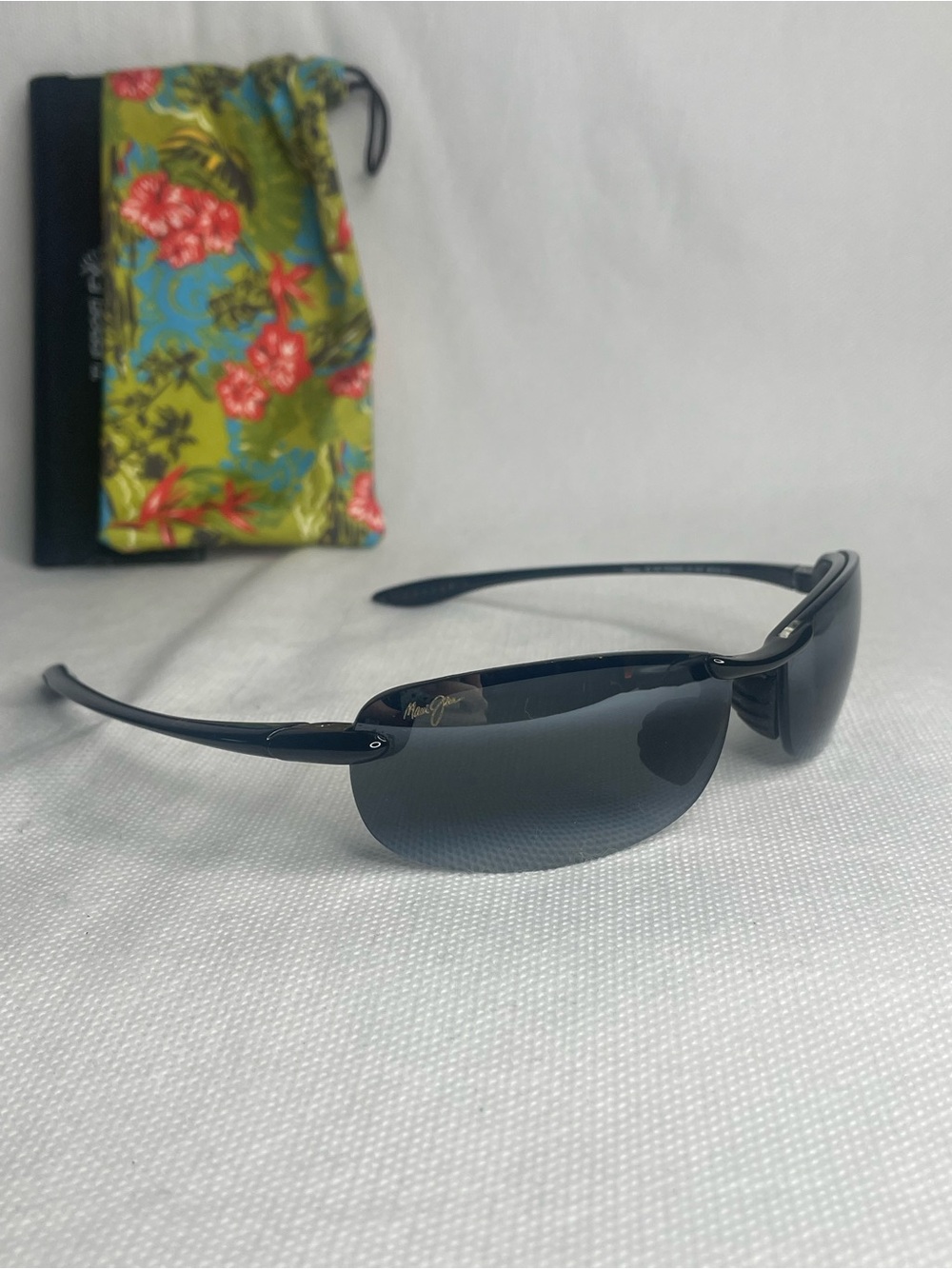 Maui Jim MAKAHA Polarized Sunglasses Triple Black 405-02 64-15-130 Made in Japan